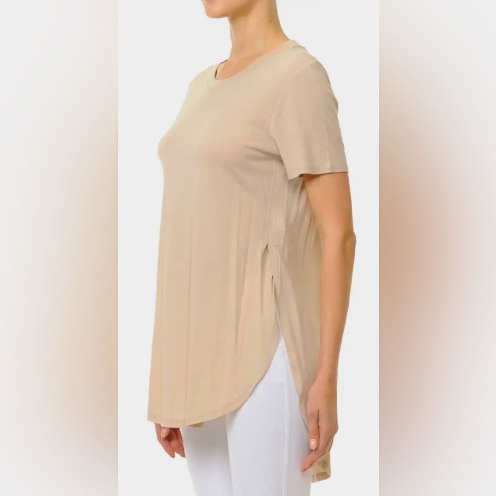 Tulip high-low side hem top